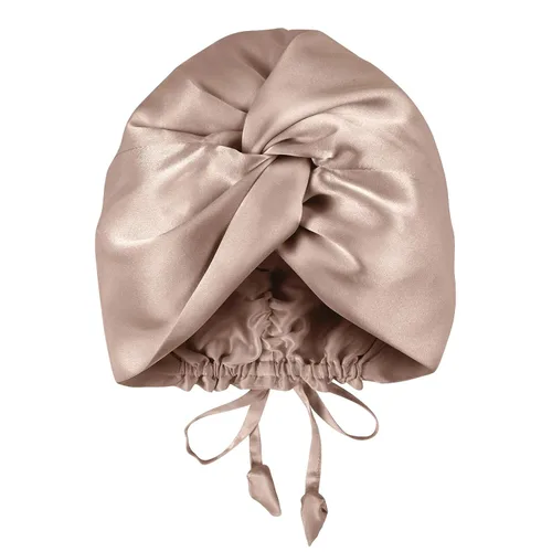 Vista 8 de OLESILK - Gorro de seda para dormir para mujeres: 100% seda de morera de 22 momme, ajuste ajustable para el cuidado del cabello nocturno, sin Negro