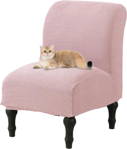 Vista 15 de JIAN YA NA Funda para silla decorativa sin brazos, funda elástica para silla sin brazos, fundas de elastano para sillas sin brazos, funda para silla