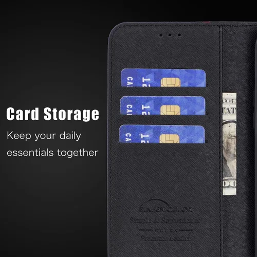 Vista 5 de Funda compatible con Nothing Phone 1, piel sintética, compatible con Nothing Phone One (A063), protección con cierre magnético, funda de cartera
