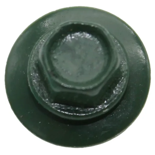 Vista 346 de Tornillos para techos de metal gris ABC 10 x 1 - Cabezal hexagonal - Arandela EPDM - Arandela de arranque automático/roscado - 1 bolsa - 250