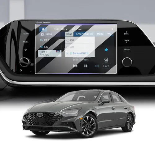 Vista 9 de Protector de pantalla para Hyundai Sonata 2020-2023 de 10.25 pulgadas 2023 Sonata Accesorios Sonata DN8 SE/SEL/Limited/N Line/SEL Plus Película