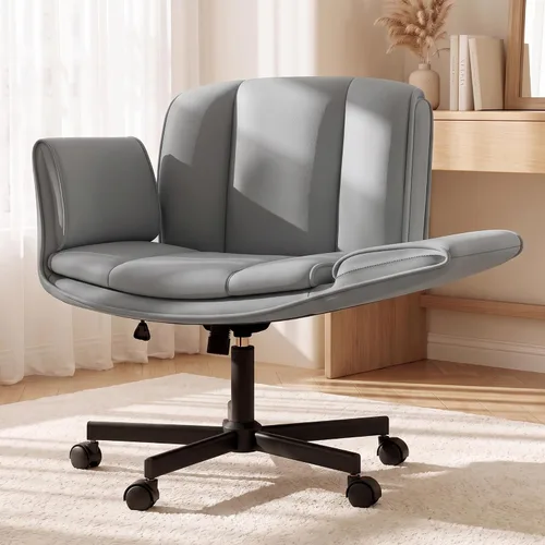 Vista 11 de Silla de oficina Criss Cross, reposabrazos y ruedas ajustables Negro