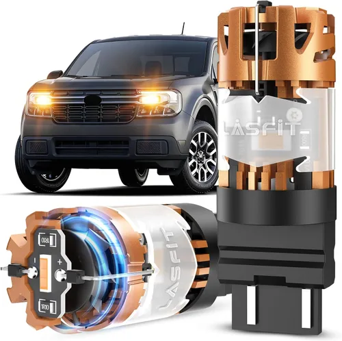 Vista 17 de LASFIT Bombilla LED D2 7507 BAU15S ámbar BAU15S luces intermitentes sin