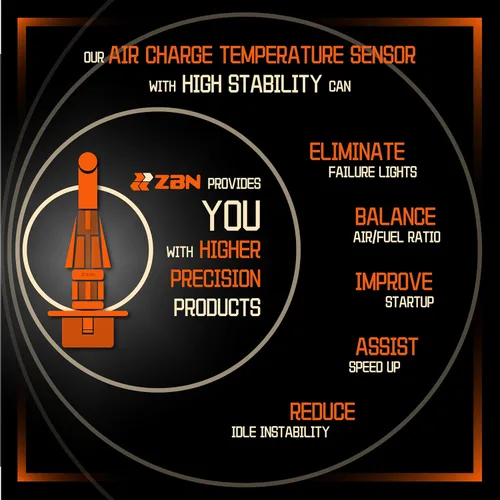 Vista 5 de ZBN Sensor de temperatura cargado por aire para PT Cruiser Sebring 2006-2010, Compass Patriot 2007-2017, Journey 2009-2019, Avenger 2008-2014