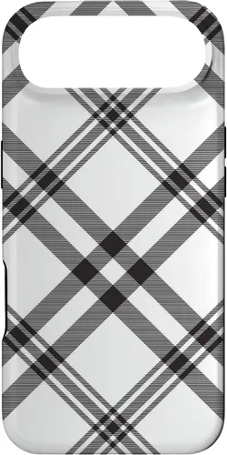 Vista 26 de Funda para iPhone 11 Pro Max a cuadros en blanco y negro