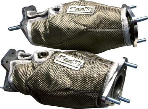 Vista 2 de Kooks Headers Mantas de protección térmica para conexiones Ultra-GREEN 2020 C8 Corvette. Se venden por pares - 218033B2