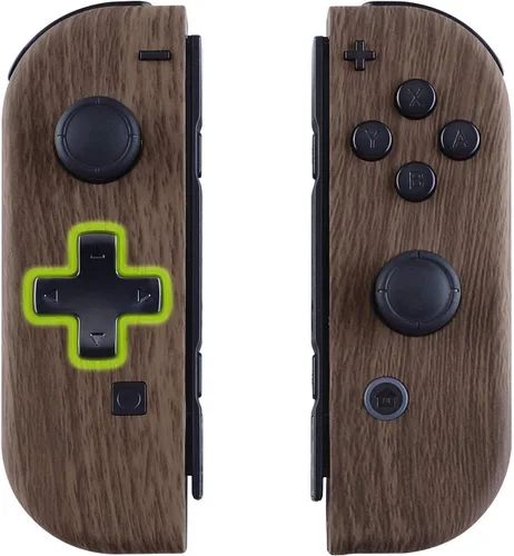 Vista 4 de eXtremeRate Placa trasera de agarre suave para consola Nintendo Switch, carcasa NS Joycon (versión D-Pad) con botones de juego completo, carcasa