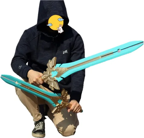 Vista 6 de Espada de cosplay de Halloween para Skyward Wolf's Blade Gravestone PU espuma armas regalos de cumpleaños Hoja Skyward