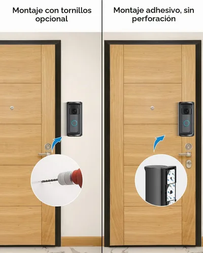 Vista 4 de KMOUANTS Soporte de Montaje de Ángulo Ajustable de 360° Grados para Timbre Compatible con Ring/Timbre de Video Inalámbrico/Timbre de Batería