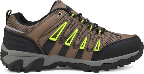 Vista 2 de NORTIV 8 Zapatos de senderismo impermeables para hombre, caña baja, ligeros, para senderismo, campamento, senderismo, senderismo, senderismo
