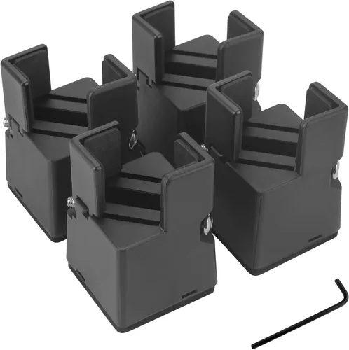 Vista 6 de BTSD-home Elevadores de cama ajustables, paquete de 8 elevadores de cama de 2 o 3 pulgadas, adecuados para sofá, mesas, escritorio y sofá