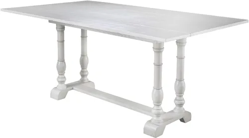 Vista 11 de SEI FURNITURE Edenderry Farmhouse - Mesa de comedor plegable con caballete, color marrón.