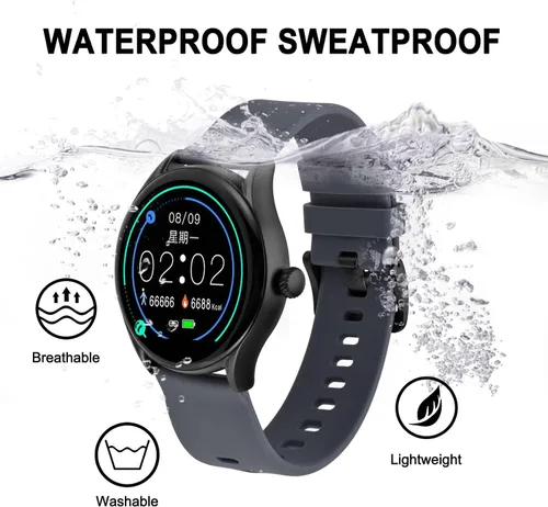 Vista 110 de BISONSTRAP Correas de reloj de silicona, correas de reloj delgadas con liberación rápida, 0.787 in, negro con hebilla negra