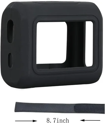 Vista 4 de Hermitshell Funda rígida de viaje para altavoz Bluetooth portátil JBL Go 3 / Go 4 (carbón, funda de silicona)