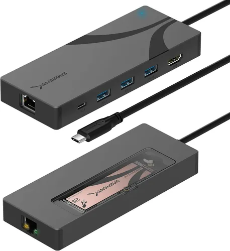 Vista 11 de Sabrent USB de 4 puertos 3.0 Hub con interruptores individuales de energía y LEDs (HB-UM43)