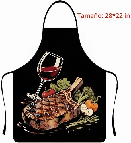 Vista 2 de LIUSM - Delantal de cocina divertido para barbacoa y trabajo Regalos creativos de cumpleaños