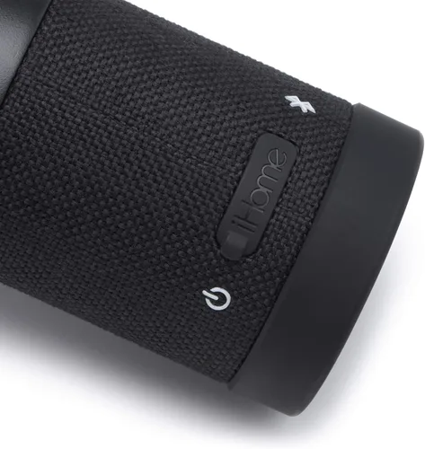 Vista 7 de Aquio IBTB2BB - Botella de hidratación aislada de acero de doble pared con altavoz inalámbrico Bluetooth recargable, alimentado por iHome, Midnight