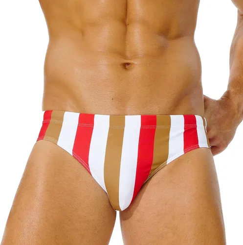 Vista 25 de AIMPACT Traje de baño de secado rápido de los hombres impresos con cordón