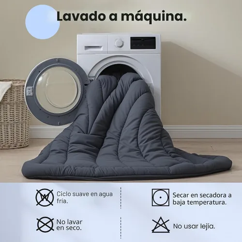 Vista 7 de Protector de colchón impermeable tamaño individual, cubrecolchón acolchado ajustable tamaño individual, protector de colchón de cinco capas
