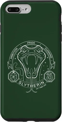 Vista 12 de iPhone 16 Harry Potter Slytherin Line Art Snake Symbol Case