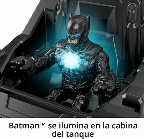 Vista 3 de Fisher-Price Imaginext DC Super Friends Batman Toy Bat-Tech - Vehículo tanque con luces para preescolar para niños a partir de 3 años