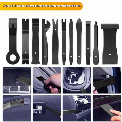 Vista 7 de GOOACC - Juego de 40 piezas de herramientas de extracción de molduras, herramienta de llave de extracción de terminales automáticos, pinzas de clip
