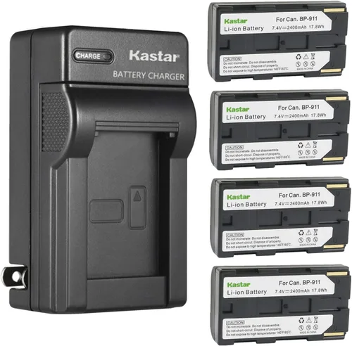 Vista 7 de Kastar Reemplazo del cargador de batería de pared de CA para Canon BP-911 BP-911K BP-914 BP-915, BP-930 BP-935, BP-925, BP-945 BP-950 BP-950G
