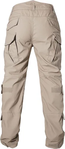 Vista 2 de AKARMY Pantalones de senderismo con forro polar para hombre pantalones tácticos tipo cargo pantalones de esquí de nieve pantalones gruesos
