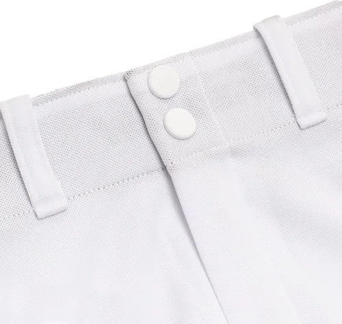 Vista 9 de Franklin Sports Pantalones de béisbol y sóftbol juveniles, hasta la rodilla + pantalones de béisbol de ajuste relajado para niños, color blanco