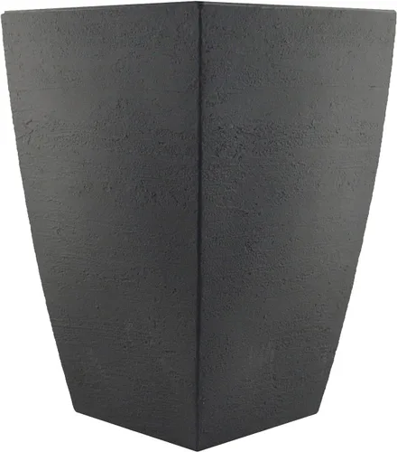 Vista 7 de Tusco Products MSQ16BK - Maceta cuadrada moderna para jardín, 16 pulgadas, color negro