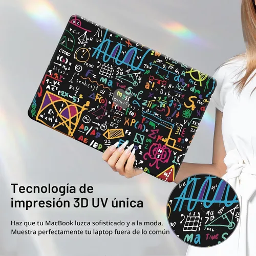 Vista 2 de Funut Funda para MacBook Pro de 13 pulgadas 2025 2024-2016 versión M2 M1 A2338 A2251 A2289 A2159 A1989 A1708 A1706, carcasa rígida de plástico