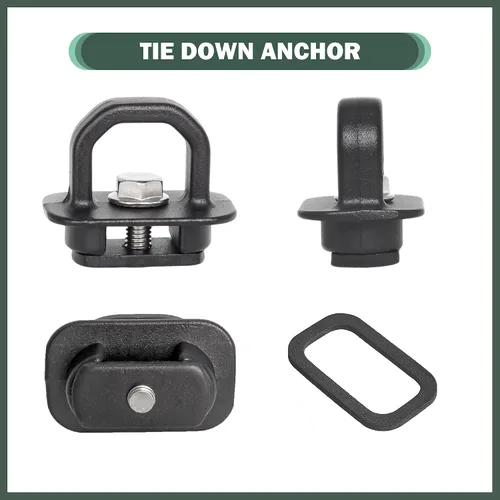 Vista 3 de Anclajes de sujeción de aluminio Phamyor para caja de camión, enganche lateral para pared para Chevy Silverado/GMC Sierra 2007-2023, Chevy