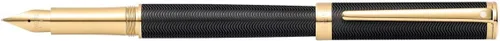 Vista 6 de Sheaffer Pluma estilográfica Intensity Onyx con ribete cromado y punta mediana