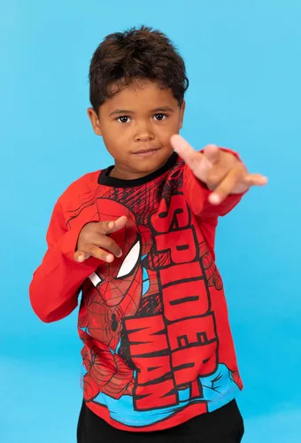 Vista 3 de Marvel Paquete de 2 camisetas gráficas de manga larga de Avengers Spider-Man