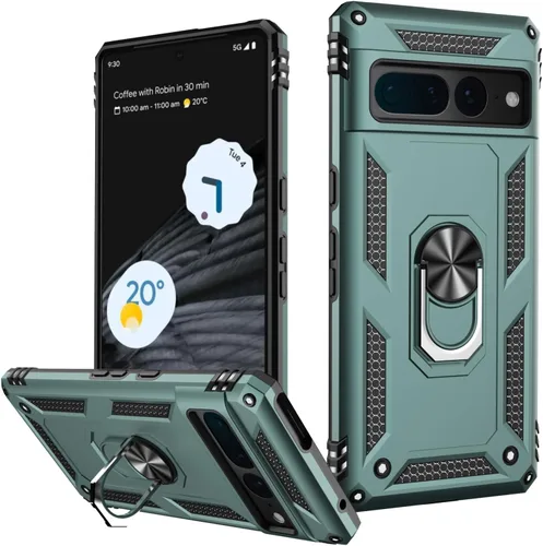 Vista 71 de LUMARKE para Google Pixel 3A XL - Funda con protector de pantalla, funda protectora grado militar probada contra caídas de 16 pies con soporte