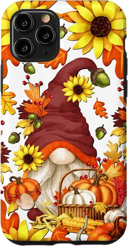 Vista 29 de Hello Fall Sunflower Gnome Pattern for Women Cute Autumn Case for iPhone 17