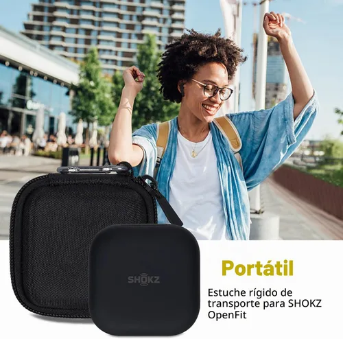 Vista 9 de co2CREA - Carcasa rígida para auriculares SHOKZ OpenFit 2+/2/Air, color negro