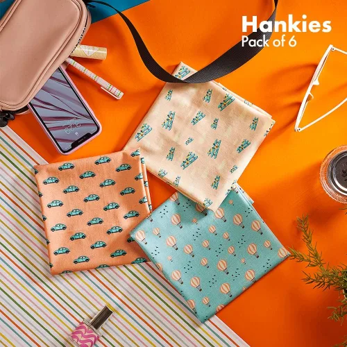 Vista 2 de HexaFun Pañuelo unisex de algodón orgánico 100% puro, tamaño grande