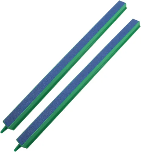 Vista 4 de CNZ® Barritas de piedra de aire con burbujas de aire para pecera, 2 piezas, verde/azul (4 pulgadas)