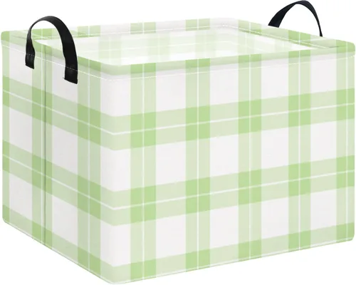Vista 13 de NTAOHAMPER Cesta rectangular de almacenamiento de fútbol vacía, cesta de regalo plegable con asas, caja de juguetes/libros, decoración de habitación