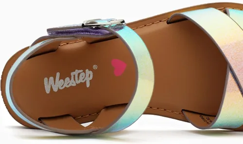 Vista 4 de Weestep Sandalias casuales de verano fáciles de poner y quitar para niñas