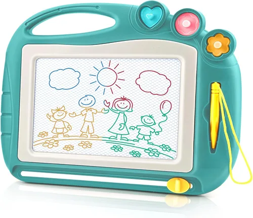 Vista 10 de Tablero de dibujo magnético, juguetes para niños de 1, 2, 3 años, tablero de dibujo para niños, cumpleaños, Pascua, Navidad, Halloween, regalos