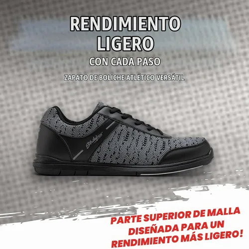 Vista 2 de KR Strikeforce - Zapatos de bolos para hombre, color negro y gris Negro/Acero