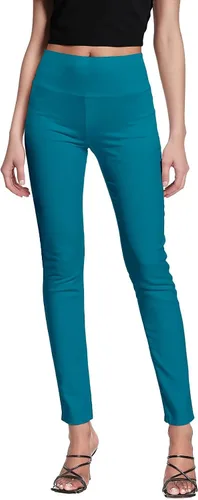 Vista 33 de Hybrid & Company Pantalón súper cómodo elástico con cintura elástica completa, estilo pull-on, de sarga Millennium Negro