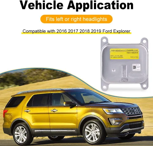 Vista 2 de WMPHE Módulo de faros delanteros compatible con Ford Explorer 2016 2017 2018 2019 Reemplazo para FB53-13B626-B FB5Z-13C788-B, controlador de faros