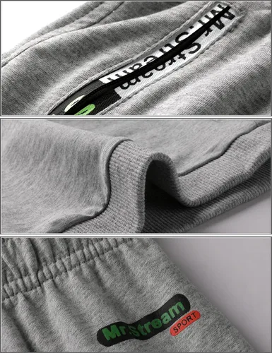 Vista 2 de Mr.Stream Pantalones cortos capri 34 para hombre, de algodón, informales, para yoga, entrenamiento, con cordón interno