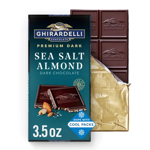 Vista 21 de GHIRARDELLI Barra de chocolate negro intenso, sal marina 60% cacao, barra de 3.5 onzas