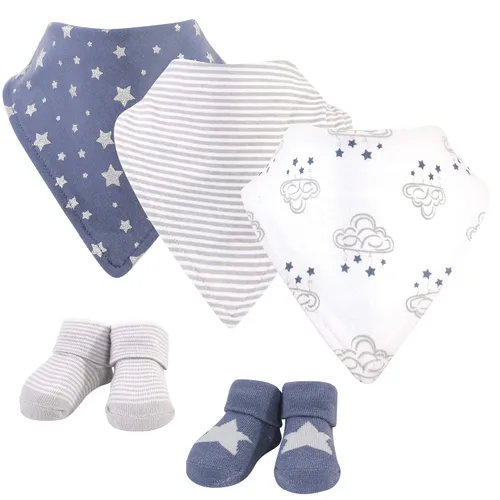 Vista 55 de Hudson Baby Conjunto de babero y calcetines unisex de algodón para bebé, Tamaño único Chica Calabaza
