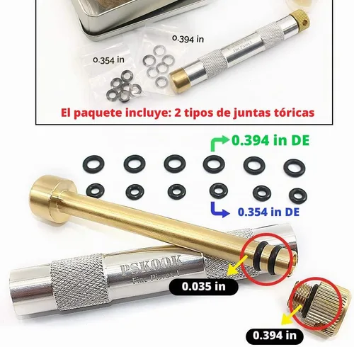 Vista 8 de PSKOOK Metal Fire Piston Educativo Campers/Supervivencia/Preppers Lección Científica
