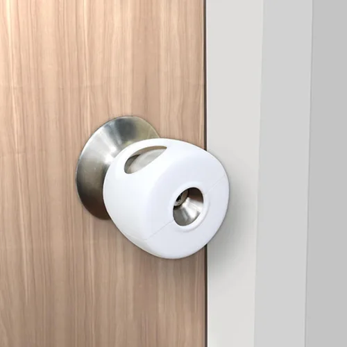 Vista 2 de AILUOQI 1 paquete de fundas para pomos de puerta a prueba de niños, cerraduras infantiles a prueba de bebés, manija de puerta, seguridad para niños